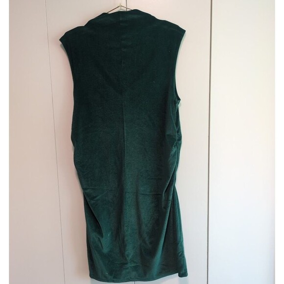 NEW A New Day Women's XXL Velvet Ruched Dress Green Plus BEAUTIFUL - Picture 7 of 7